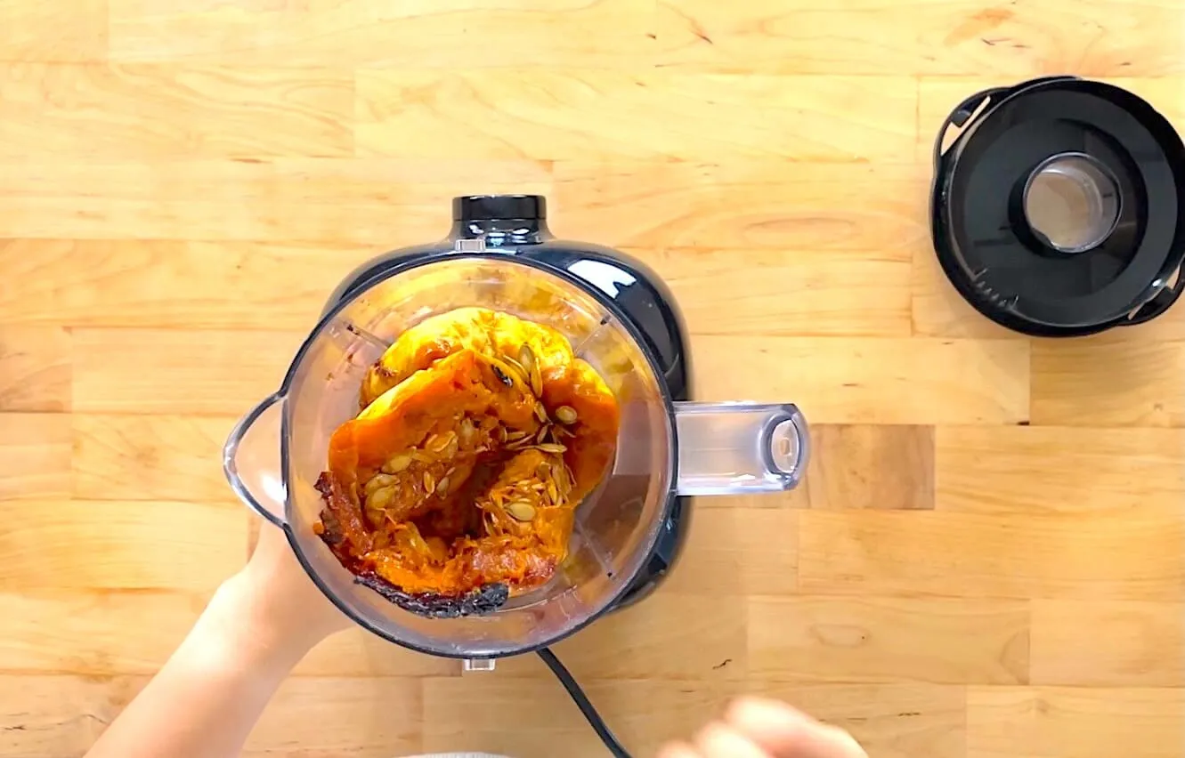 When pumpkin roasts in the oven, it starts to caramelize and draws out all its natural sugars